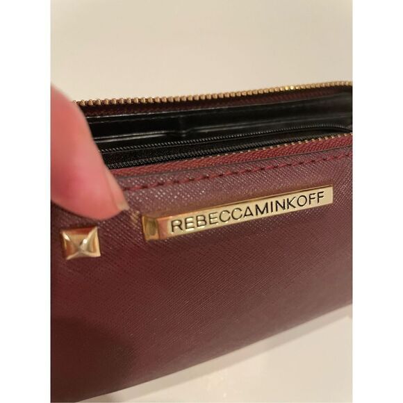 Rebecca Minkoff Continental Wallet Gold Rockstud Zip Around - Picture 9 of 9